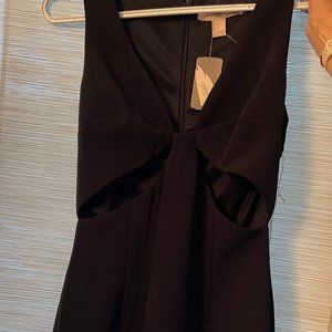 Forever 21 black cut out knee length dress size small